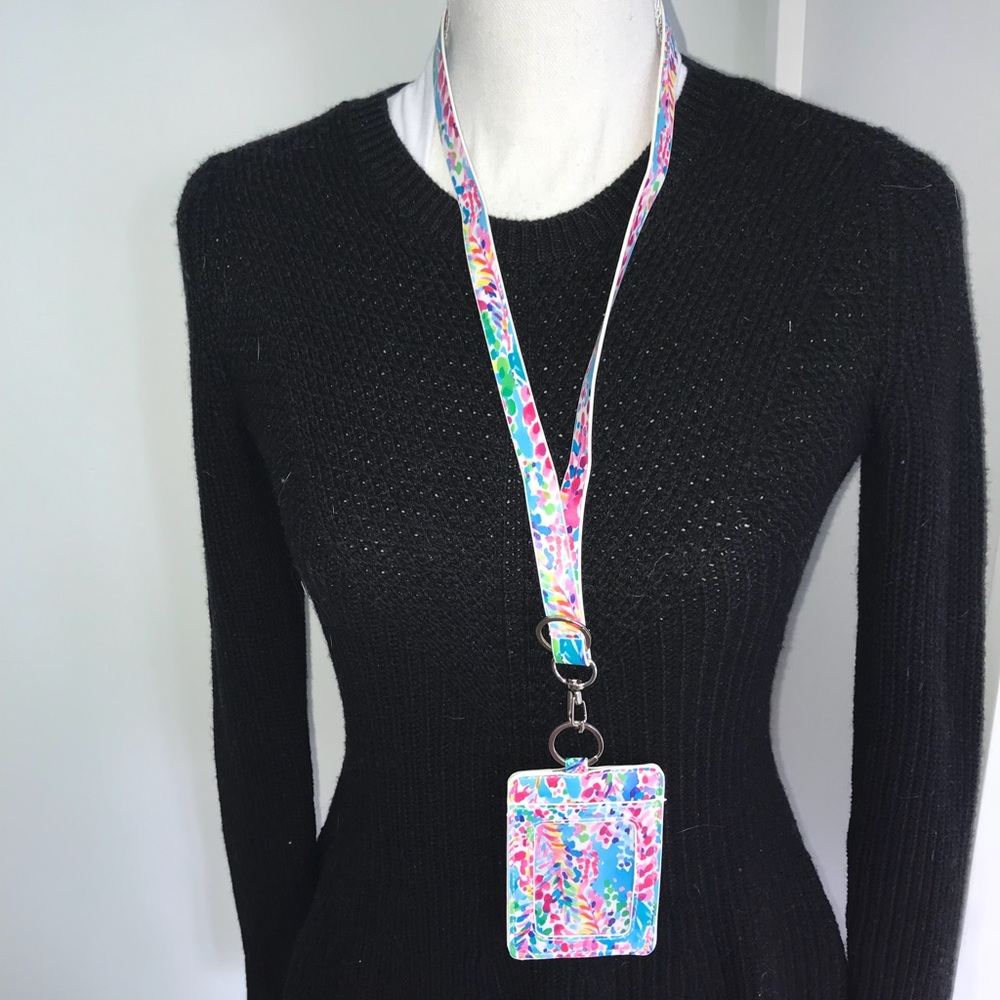 Catch the Wave ID Card Badge Holder Lanyard